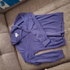 Foxcroft purple zip sweater
